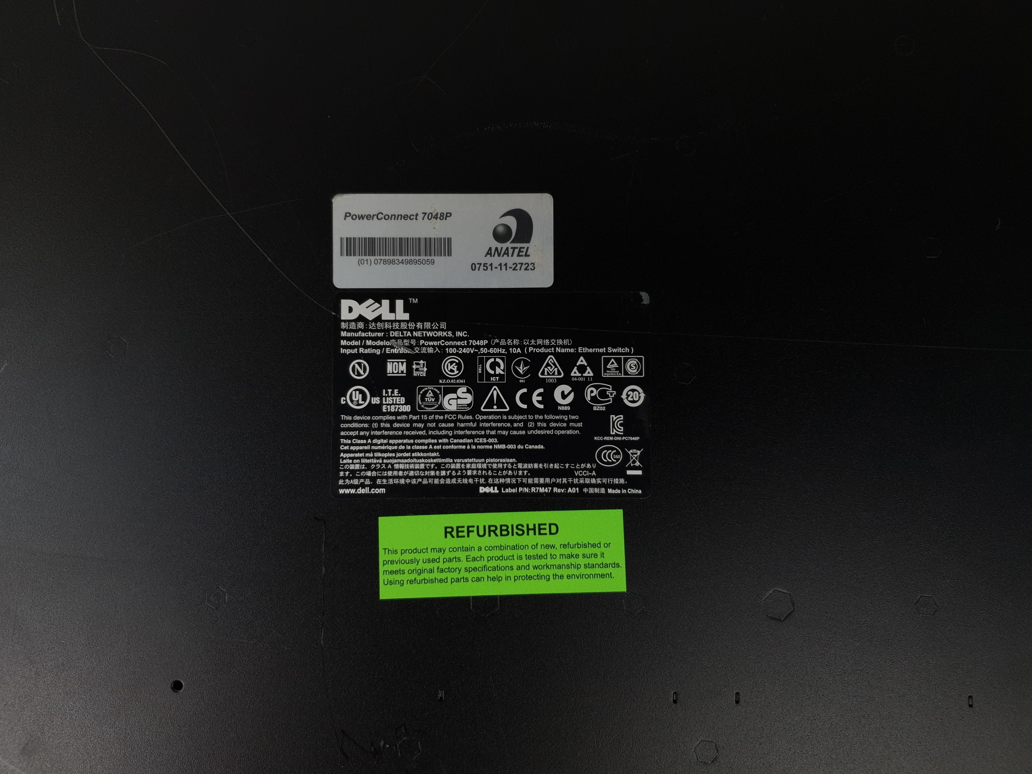 Dell Dell 7048P 48PRT Ethernet PowerConnect // 07WCFK - 7WCFK