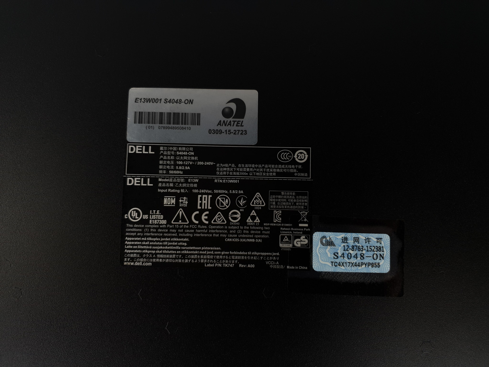 Dell Dell S4048-ON 48PRT SFP S-series // 064T5K - 64T5K