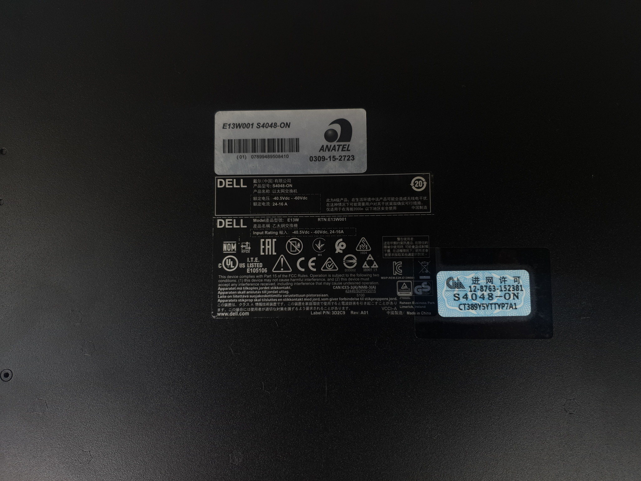 Dell Dell Nokia S4048-ON 48PRT SFP S-Series // 0RW45W - RW45W