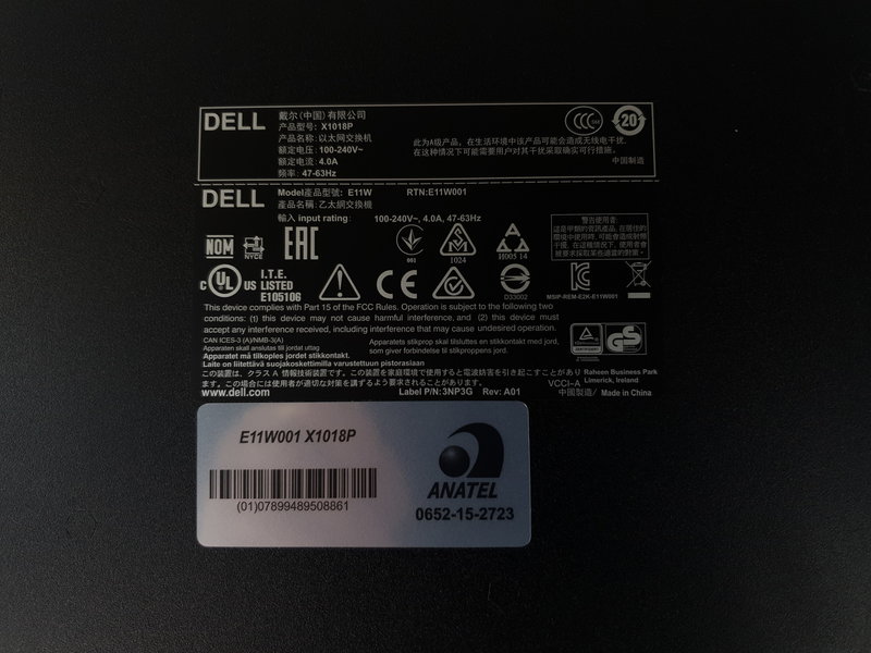 Dell Dell X1018P 16PRT Ethernet POE X-series // 09PN0D - 9PN0D