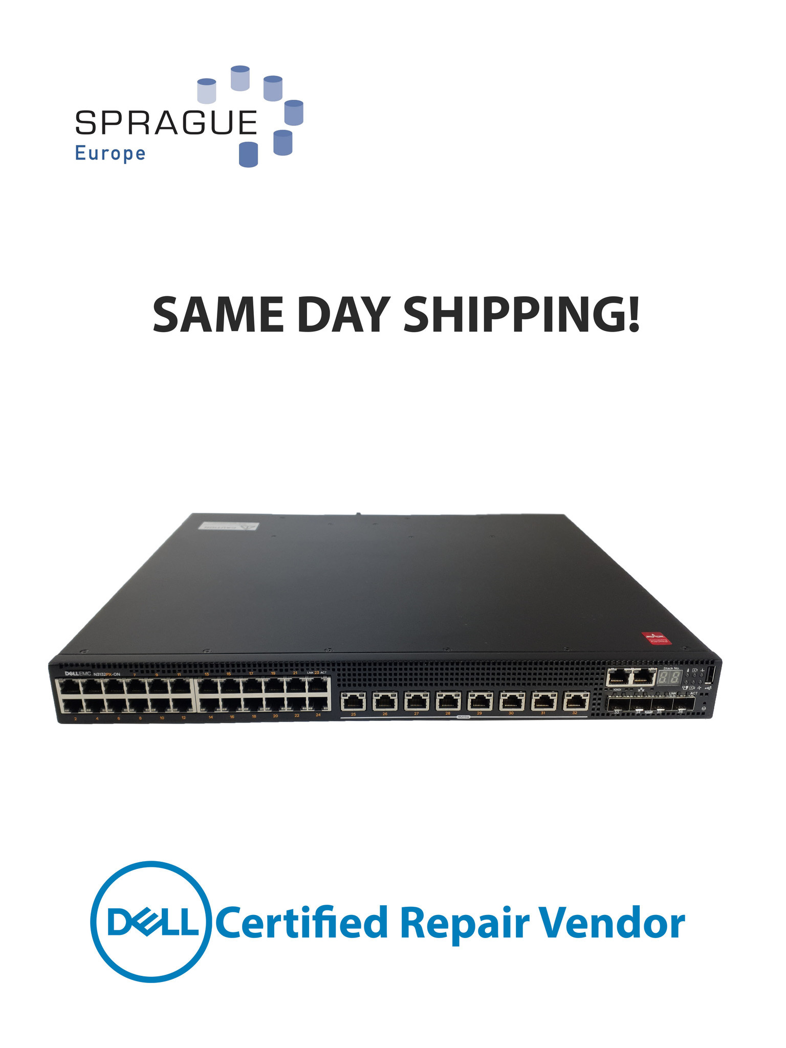Dell Dell N3132PX-ON 32PRT Ethernet POE EMC N-Series // 0G4J2D - G4J2D
