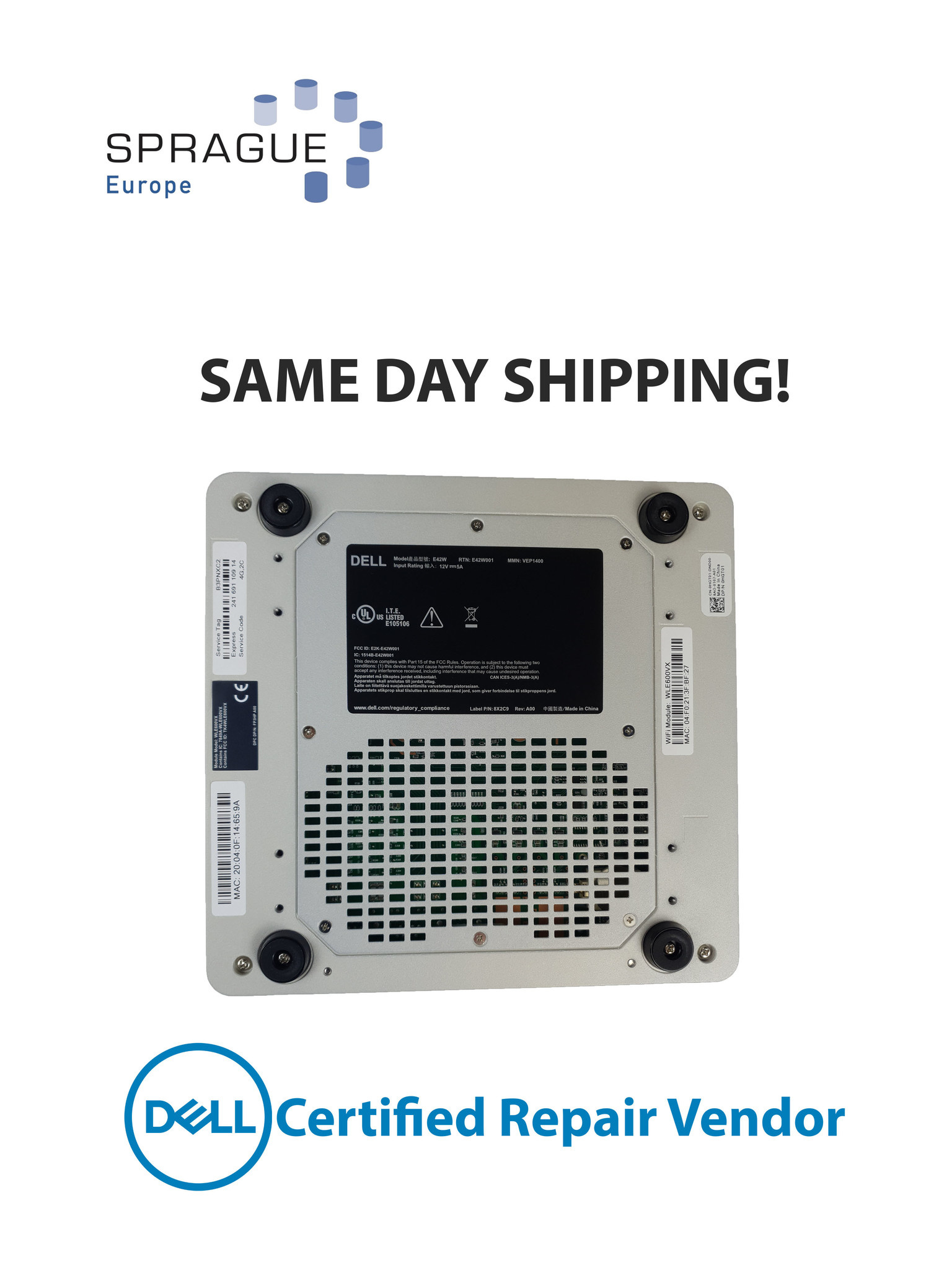 Dell Dell VEP1400 Ethernet 2PRT SFP EMC // 0HGT01 - HGT01