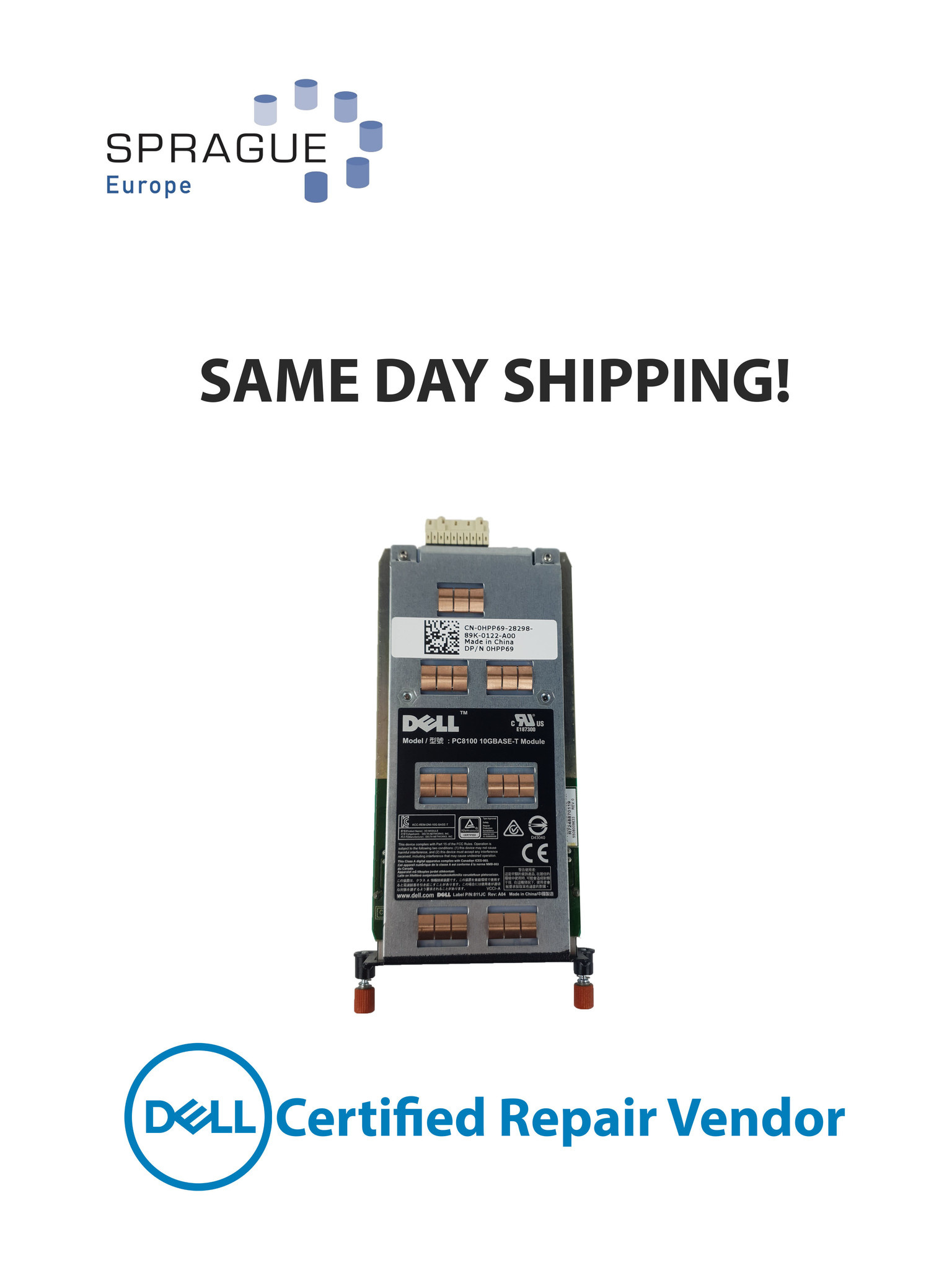 Dell Dell 10GB 4PRT Ethernet PowerConnect // 0HPP69 - HPP69