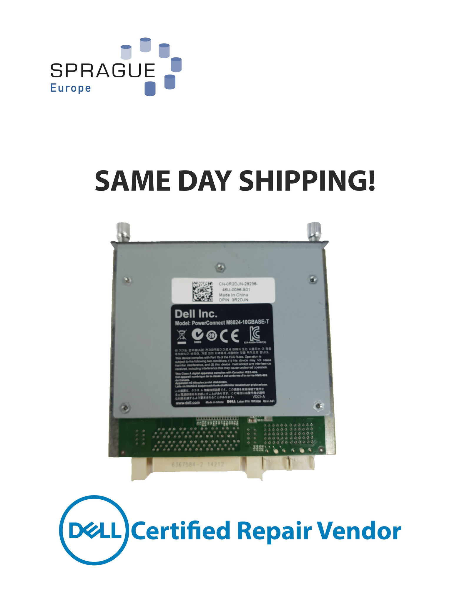 Dell Dell PowerConnect M8024 Ethernet 10GB Uplink Module // 0R2DJN - R2DJN