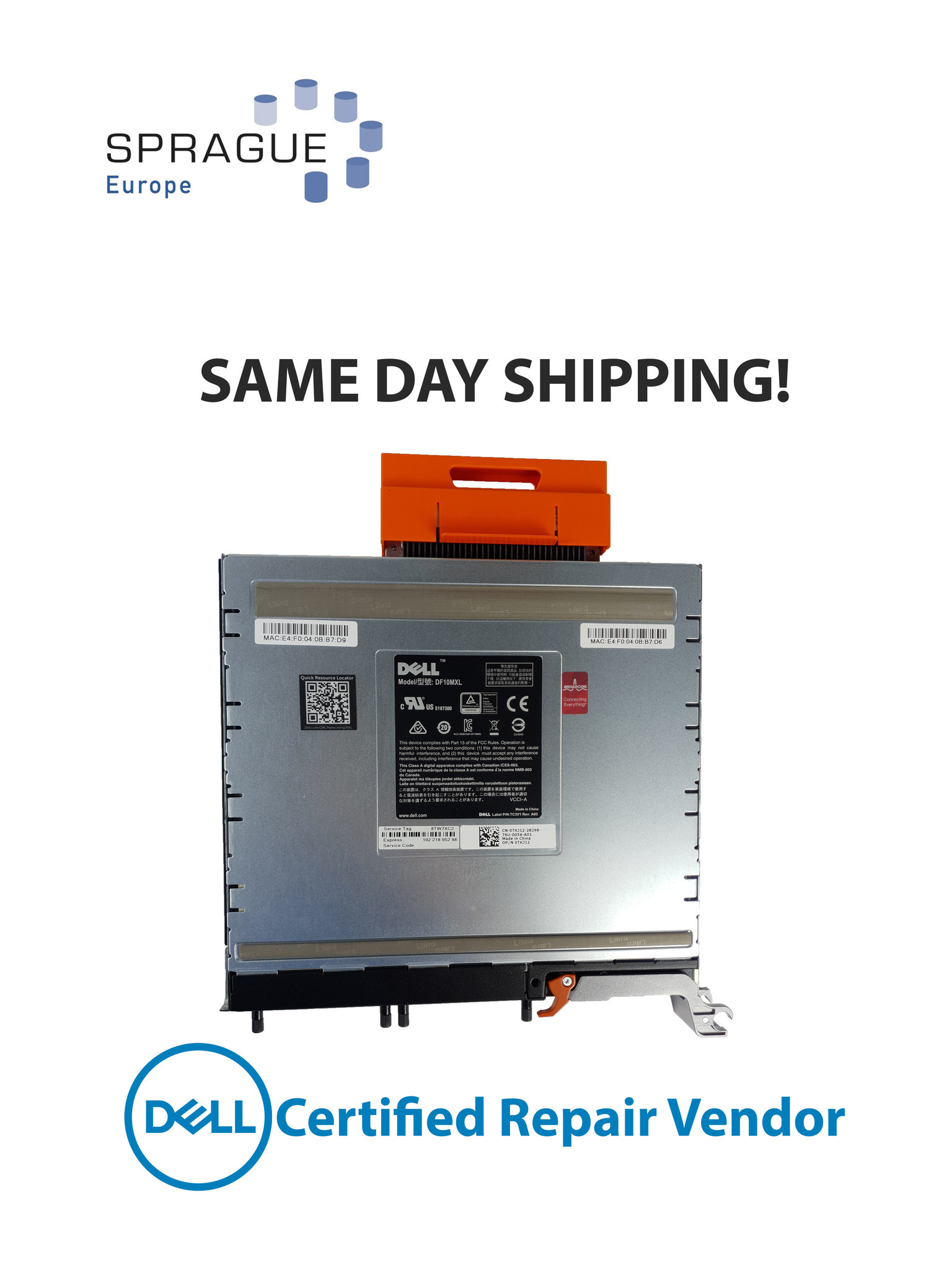 Dell Dell PCM8100 56PRT KR Force10 MXL // 0TKJ12 - TKJ12