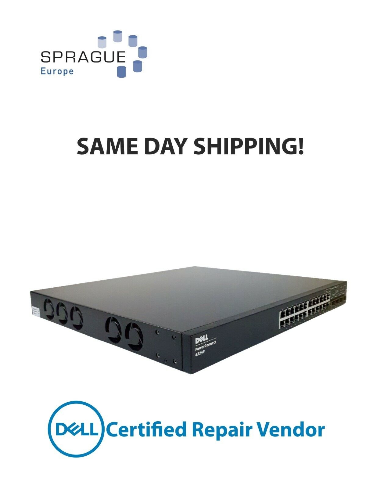 Dell Dell 6224P 24PRT POE Ethernet PowerConnect RoHS // 0HG682 - HG682