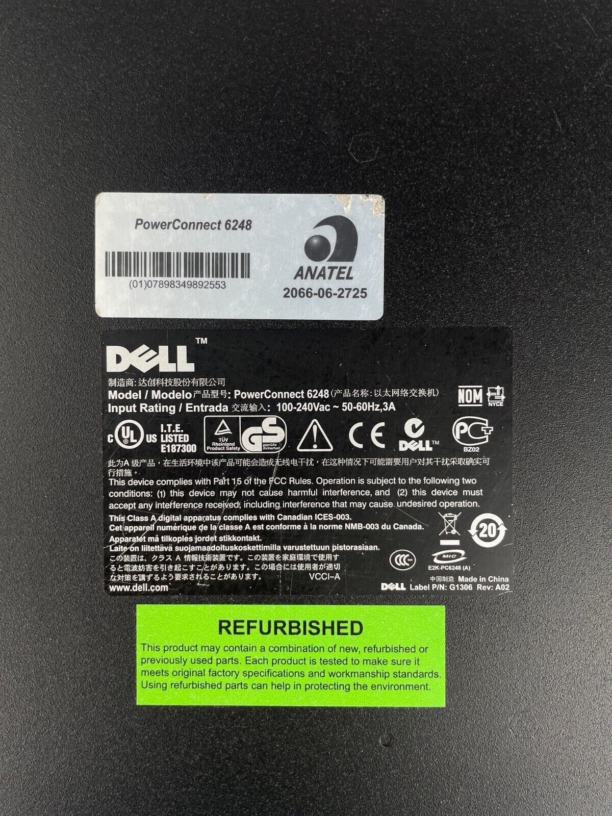 Dell Dell 6248 48PRT Ethernet PowerConnect RoHS // 0GP931 - GP931