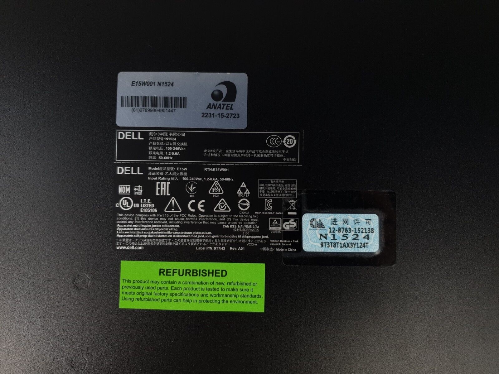Dell Dell N1524 24PRT Ethernet N-series RoHS // 0G62KT - G62KT