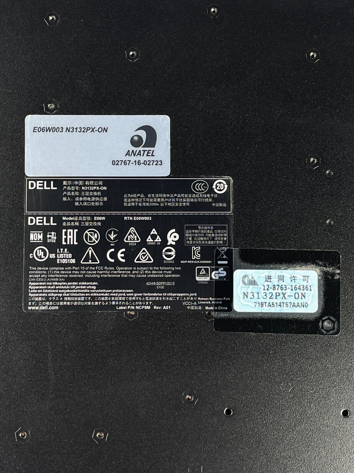 Dell Dell N3132PX-ON 32PRT Ethernet EMC N-Series RoHS // 07PXV8 - 7PXV8