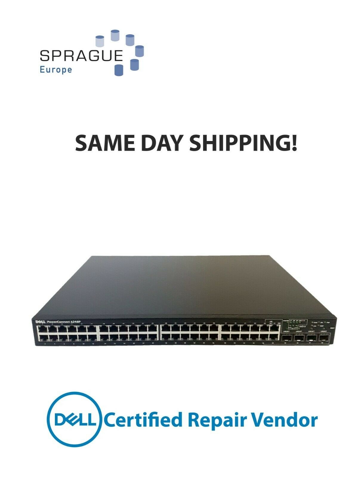 Dell Dell PC6248P 48PRT Ethernet POE PowerConnect RoHS // 0DX850 - DX850