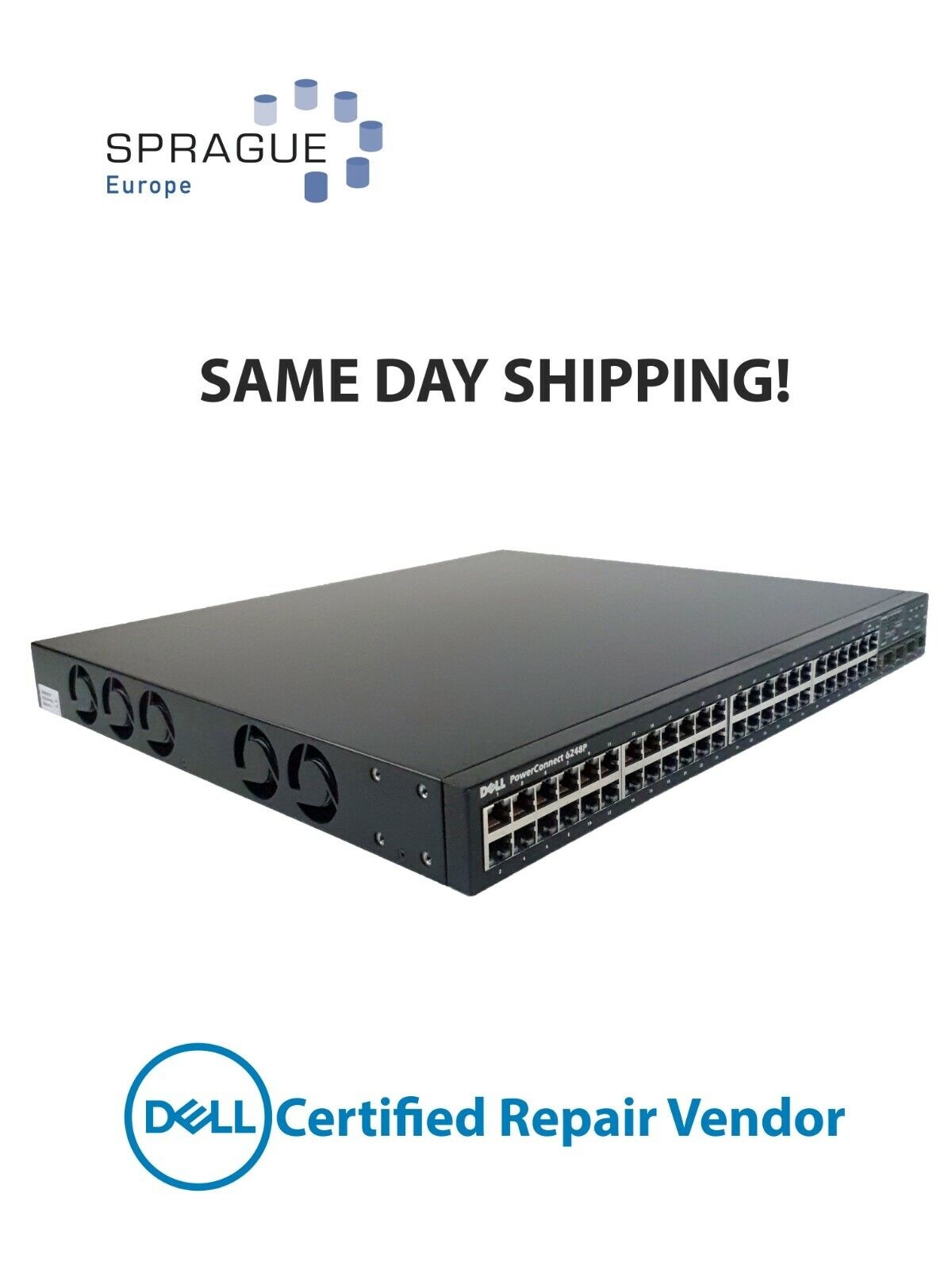 Dell Dell PC6248P 48PRT Ethernet POE PowerConnect RoHS // 0PK463 - PK463