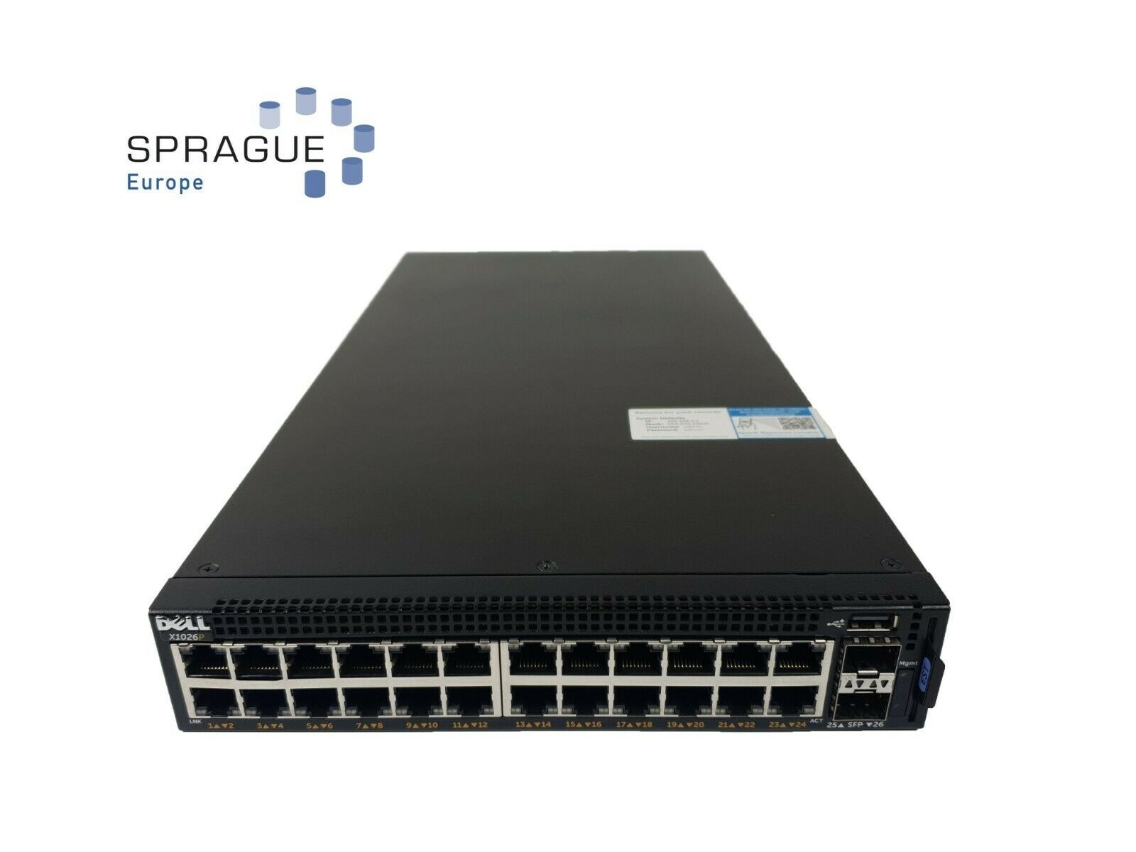 Dell Dell X1026P 24PRT Ethernet POE X-series RoHS // 062MWJ - 62MWJ