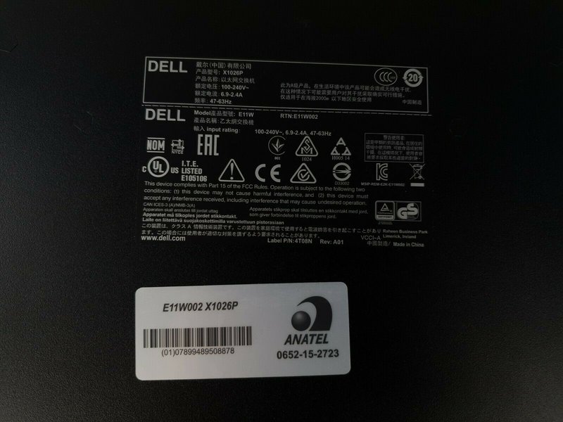 Dell Dell X1026P 24PRT Ethernet POE X-series RoHS // 062MWJ - 62MWJ