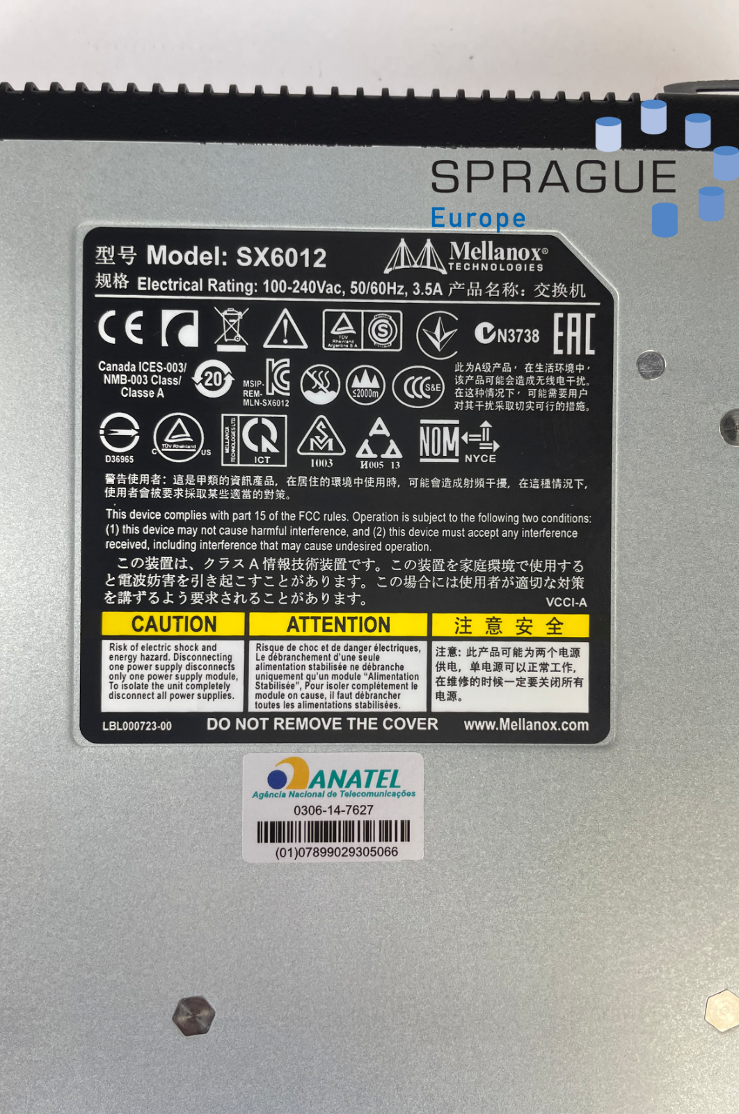 Mellanox Mellanox Dell SX6012 12PRT RoHS // 0YC5N8 - YC5N8