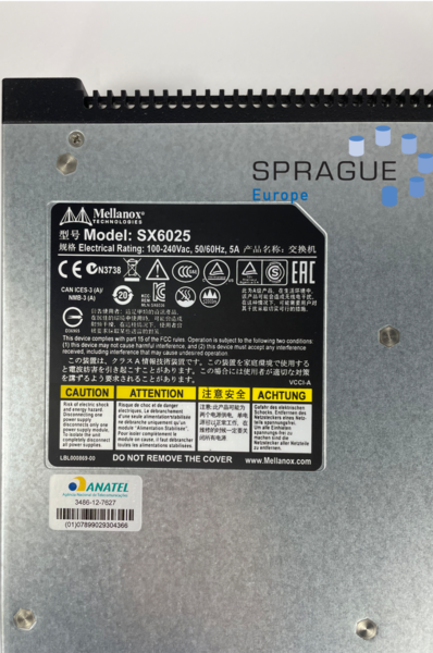 Mellanox Mellanox HP SX6025 36PRT RoHS // 0104Y6 -104Y6