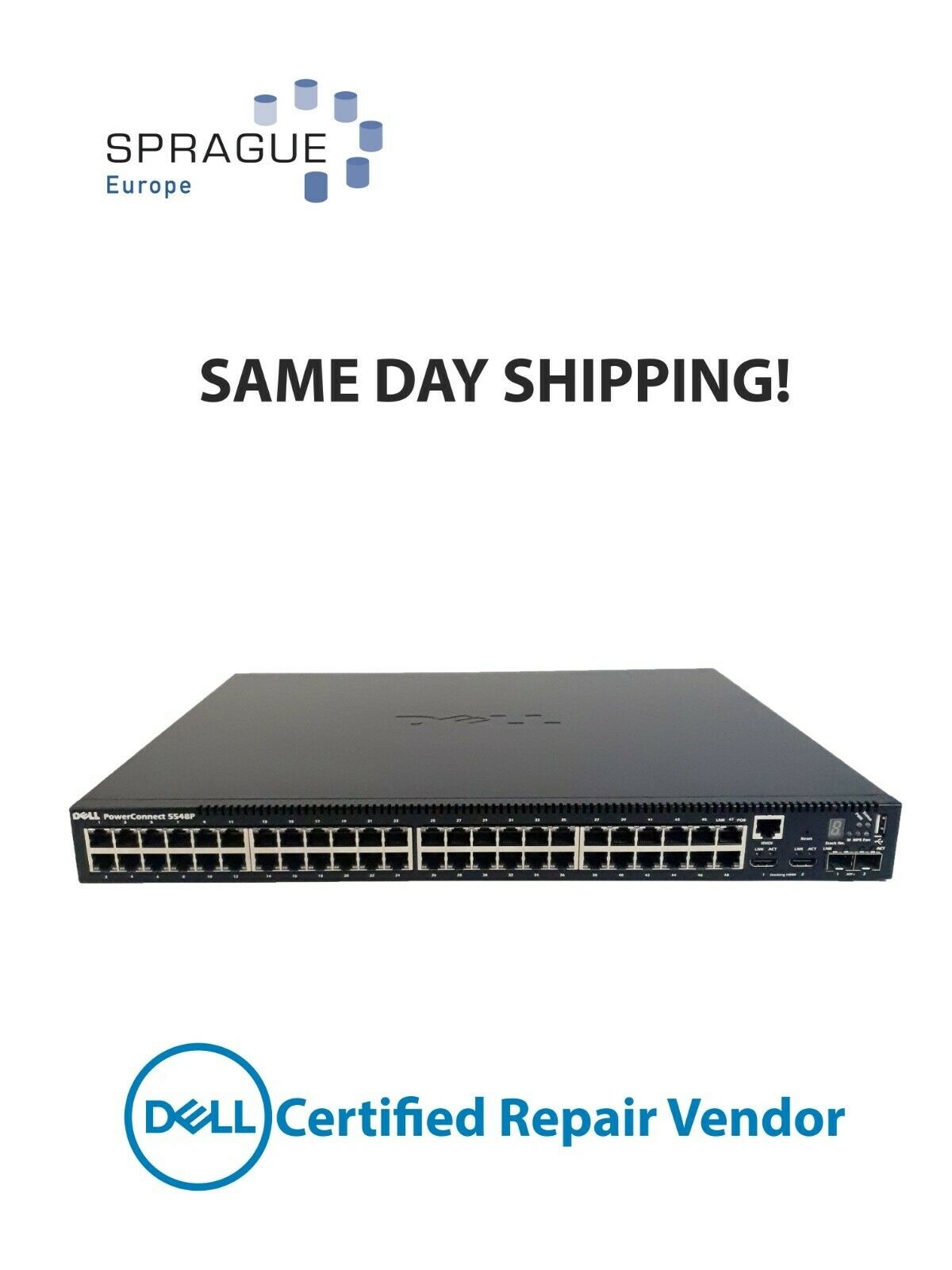 Dell Dell PowerConnect 5548P 48PRT Ethernet POE RoHS // 032YKV - 32YKV