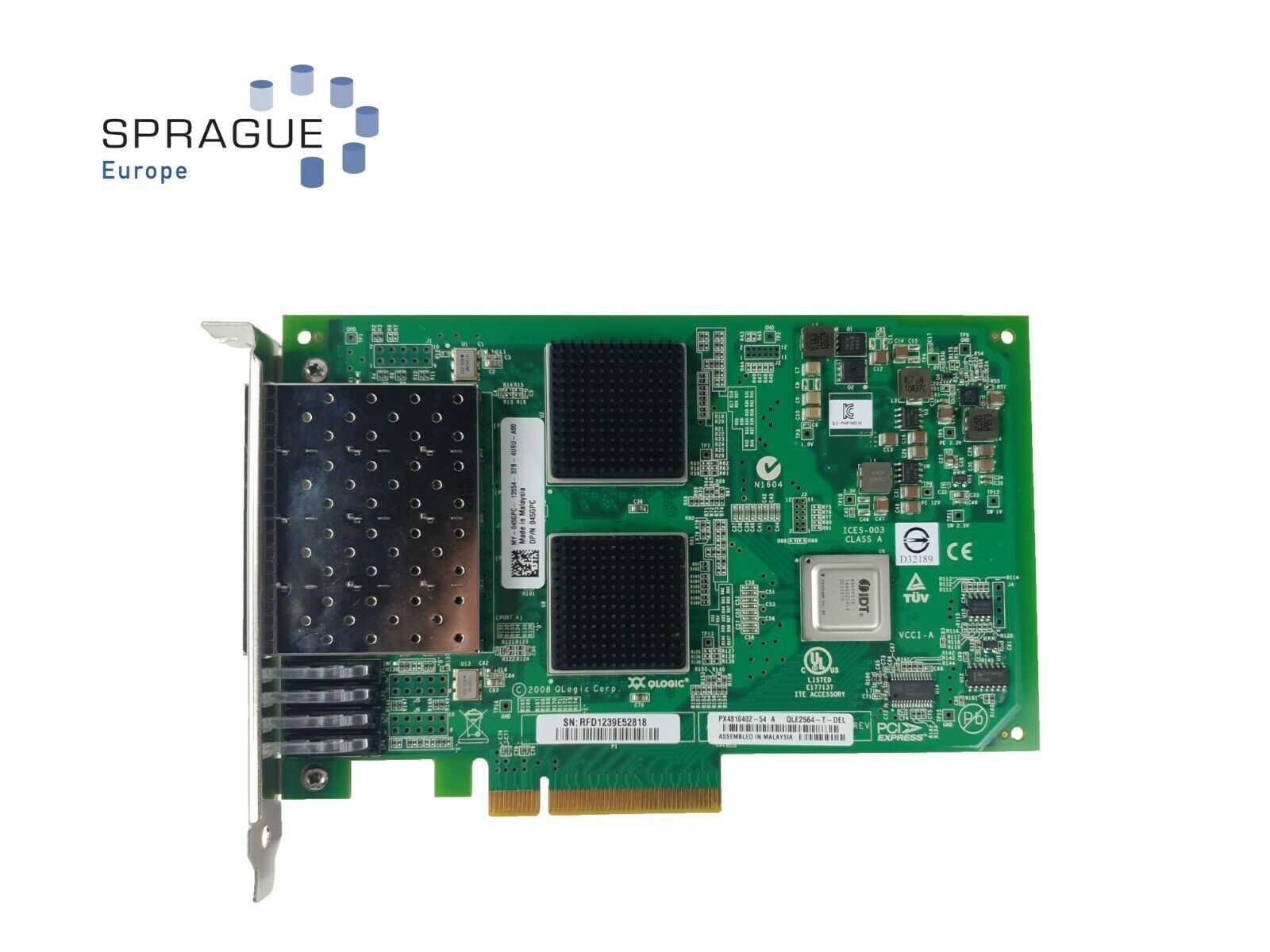 Dell Dell QLogic I/O Card FC PCIe 8Gb 4 Ports RoHS // 045GPC - 45GPC
