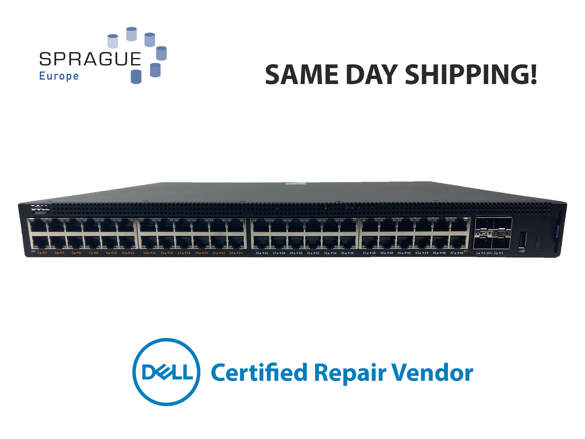 Dell Dell X1052P 52PRT Ethernet POE X-series RoHS // 0HGWF7 - HGWF7