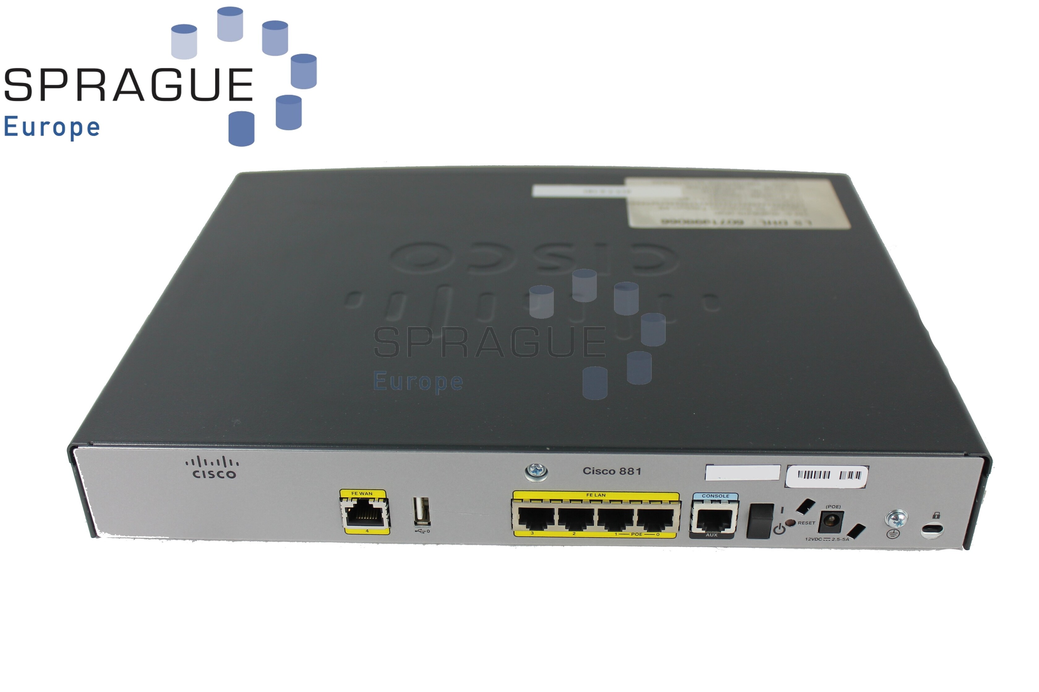 Cisco 881 Ethernet Router 4PORTS RoHS // CISCO881-K9 V02 - Switchparts.com