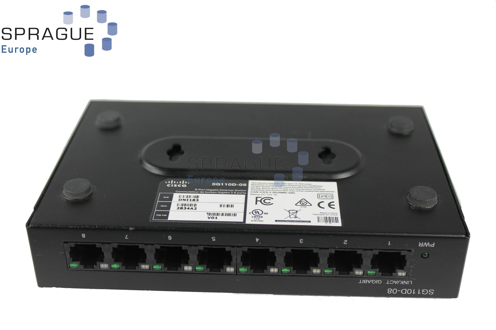 Cisco Cisco 1Gb 8PRT RoHS // SG110D-08 V01