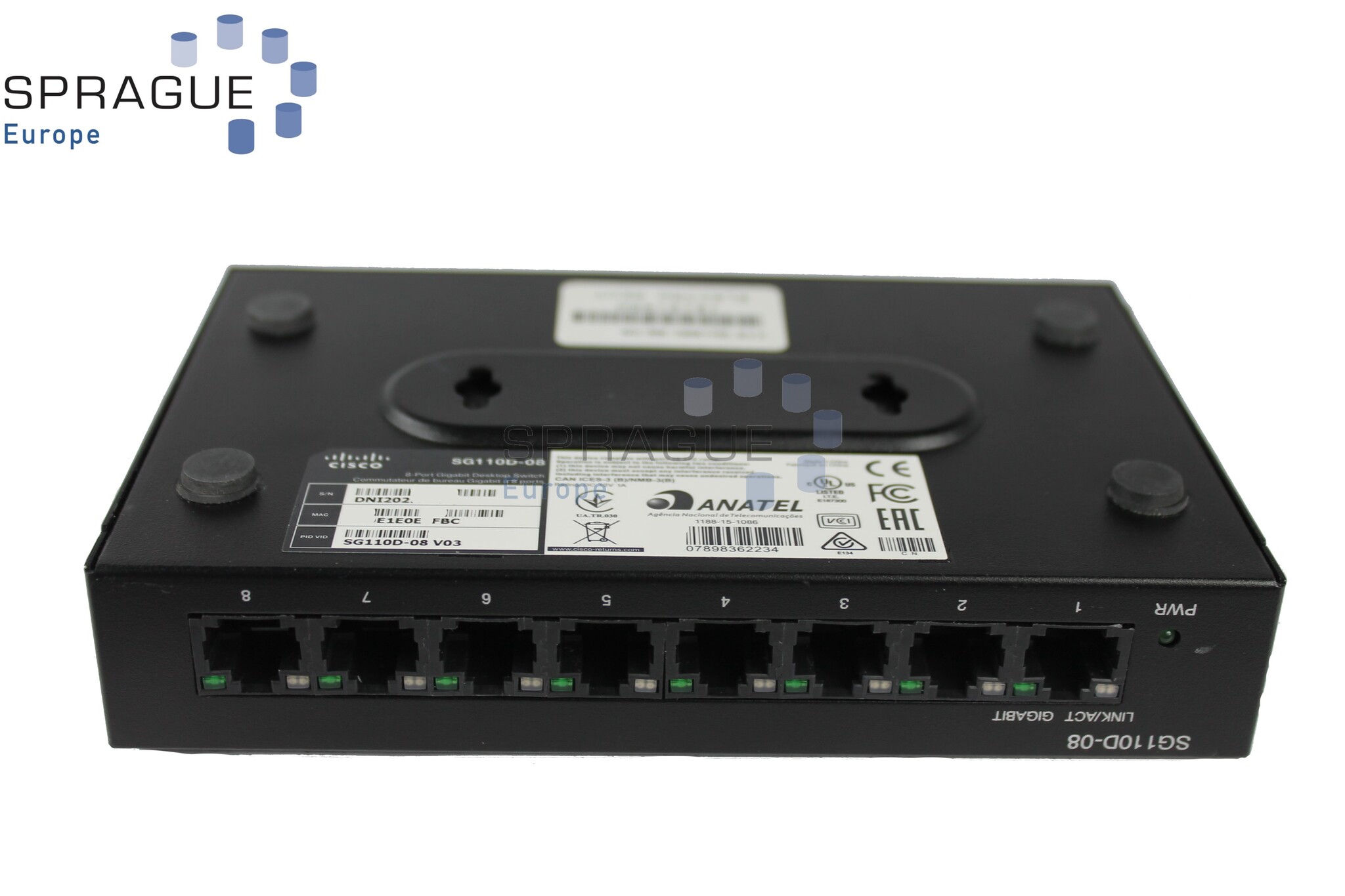 Cisco Cisco 1Gb 8PRT RoHS // SG110D-08 V03