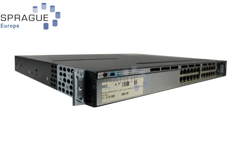 Cisco Cisco Catalyst 24PRT Ethernet RoHS // WS-C3750X-24P-S V04