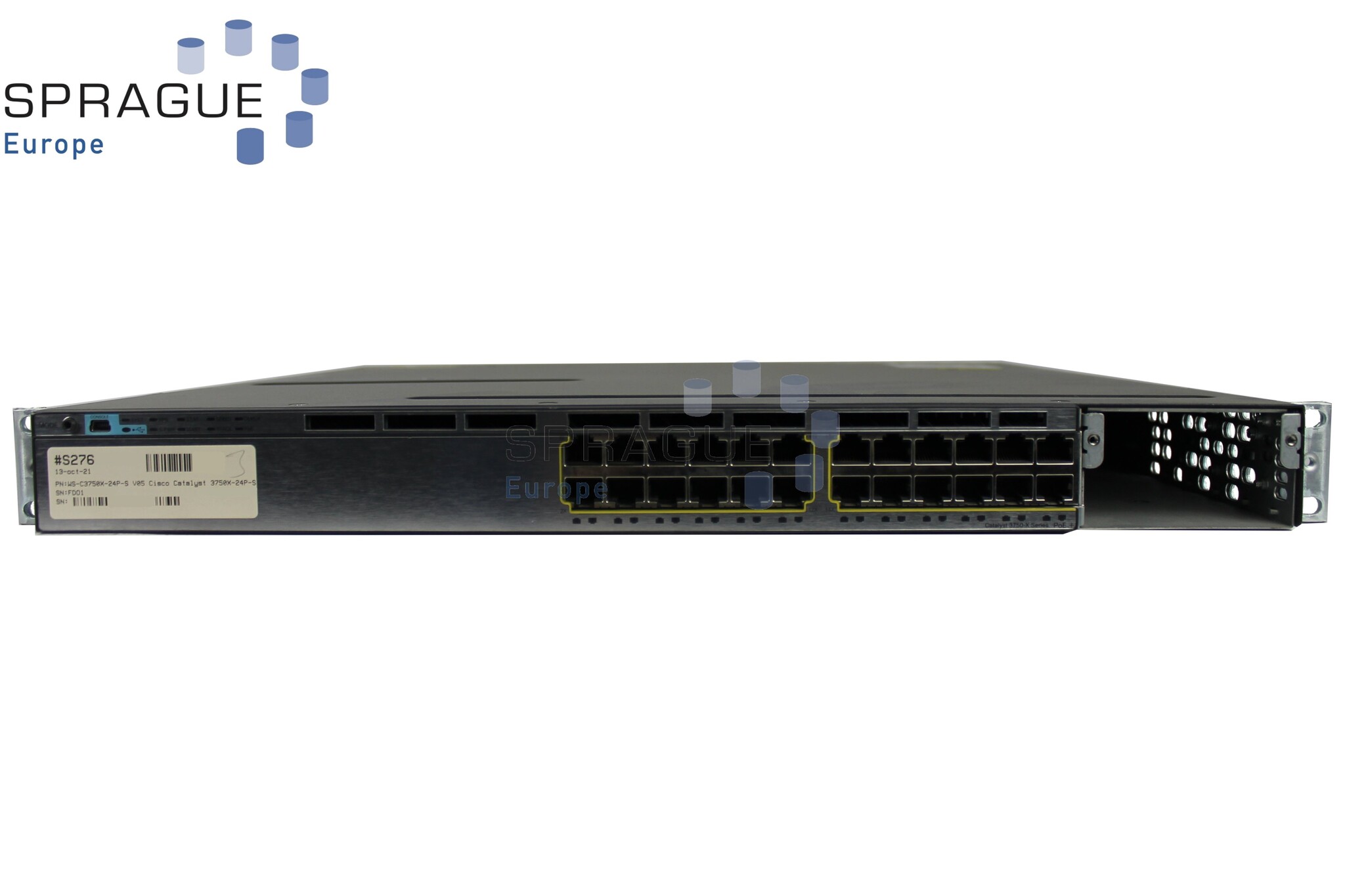 Cisco Cisco Catalyst 24PRT Ethernet RoHS // WS-C3750X-24P-S V05