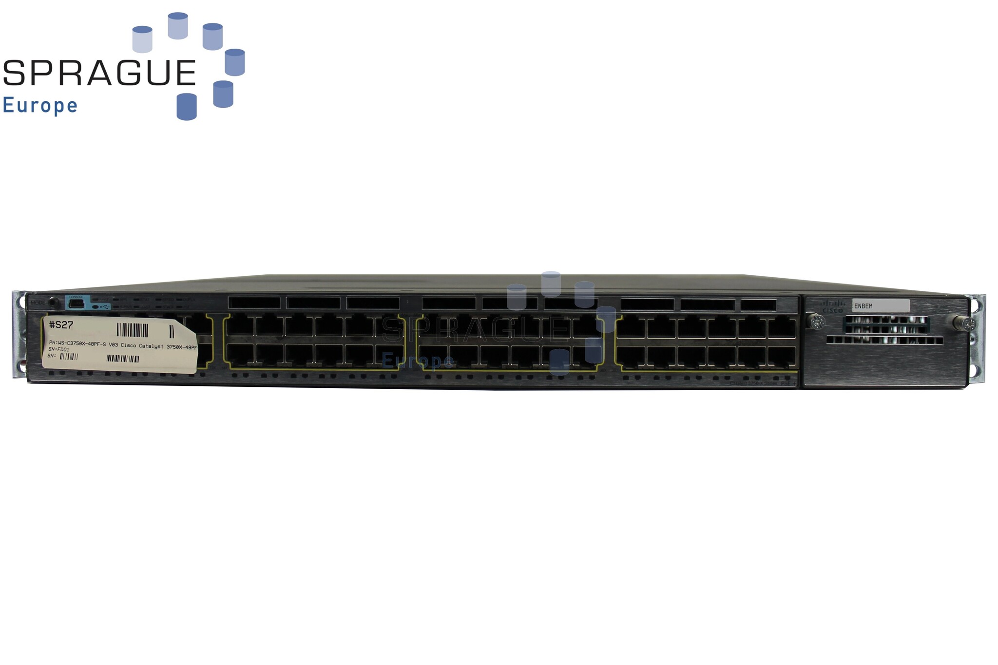 Cisco Cisco Catalyst 3750X Ethernet RoHS // WS-C3750X-48PF-S V03
