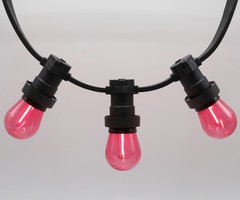 Lampadina LED a filamenti colorata, 1 watt, rosso