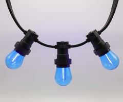 Lampadina LED a filamenti colorata 1 watt, blu