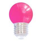 Lampadina LED colorata, 1 watt, rosa, Ø45