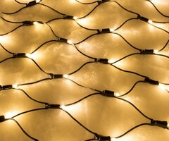 Rete luci natalizie | 2x1 metri - bianco caldo