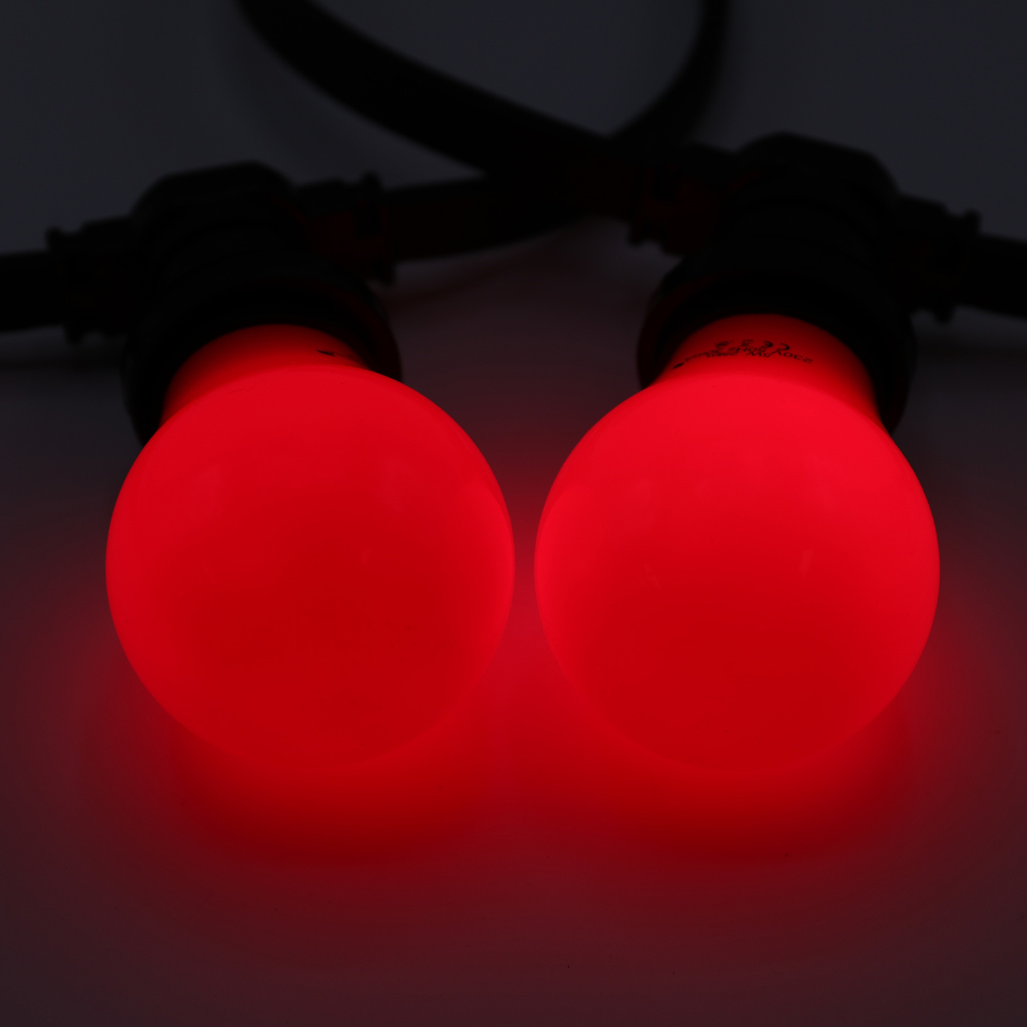Lampadina LED colorata, 2 e 5 watt, rosso, rivestimento grande Ø60