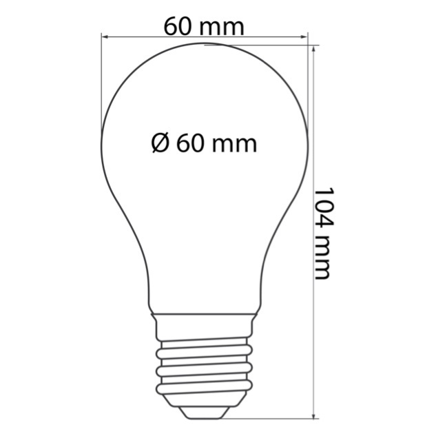 Lampadina LED colorata, 2 e 5 watt, rosso, rivestimento grande Ø60