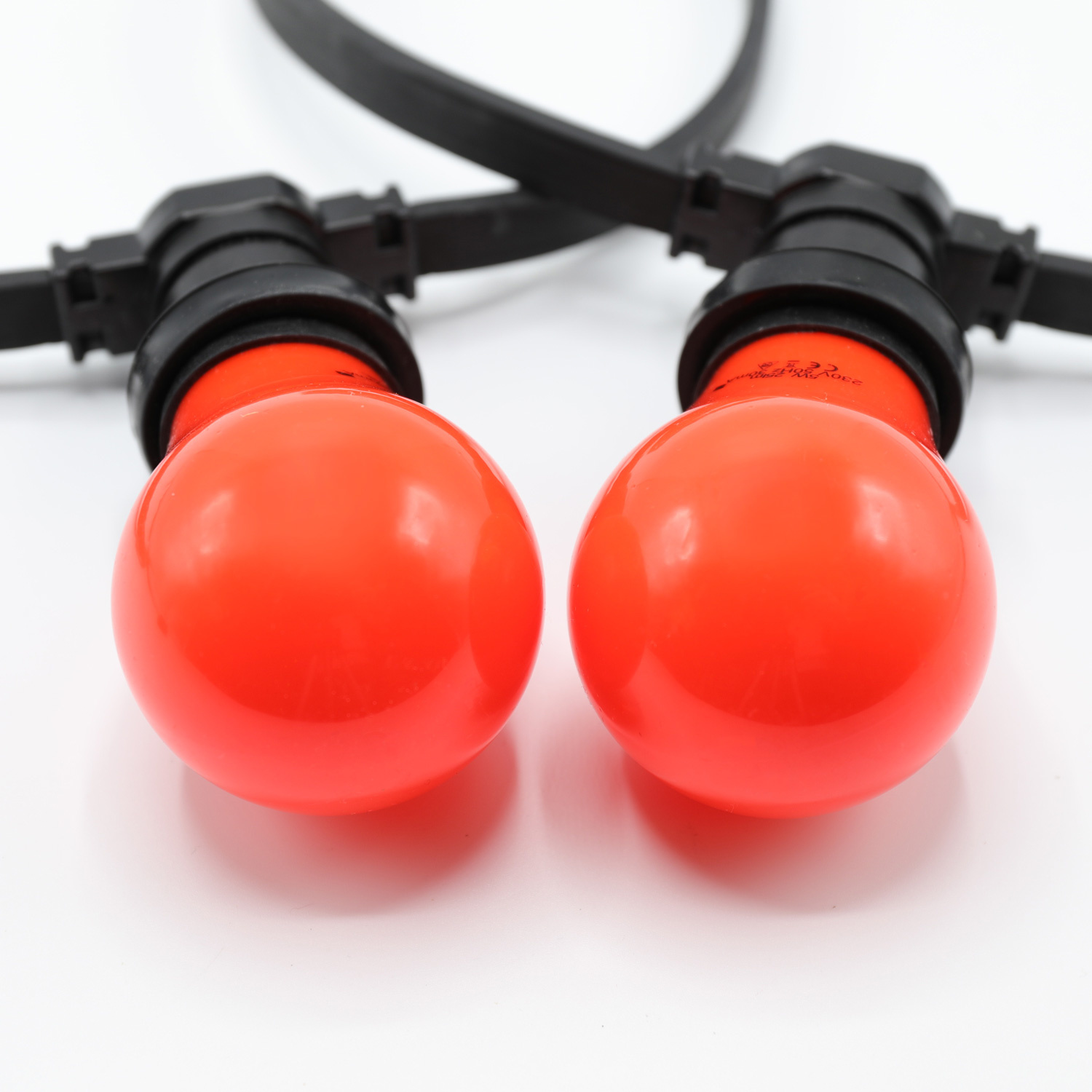 Lampadina LED colorata, 2 e 5 watt, rosso, rivestimento grande Ø60