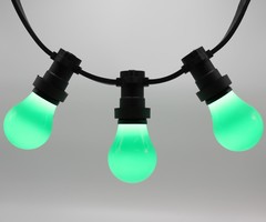 Lampadina LED colorata, 2 e 5 watt, verde, rivestimento grande Ø60