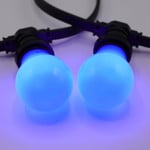 Lampadina LED colorata, 2 e 5 watt, blu, rivestimento grande Ø60