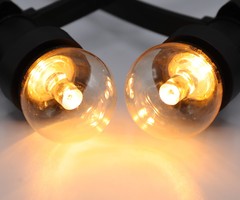 Lampadine LED a luce bianca calda con lente, Ø45