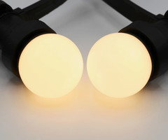Lampadine LED a luce bianca calda con rivestimento opaco, Ø45