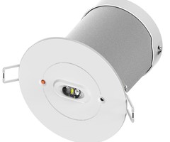 Illuminazione di emergenza ad incasso, 2 watt con autotest
