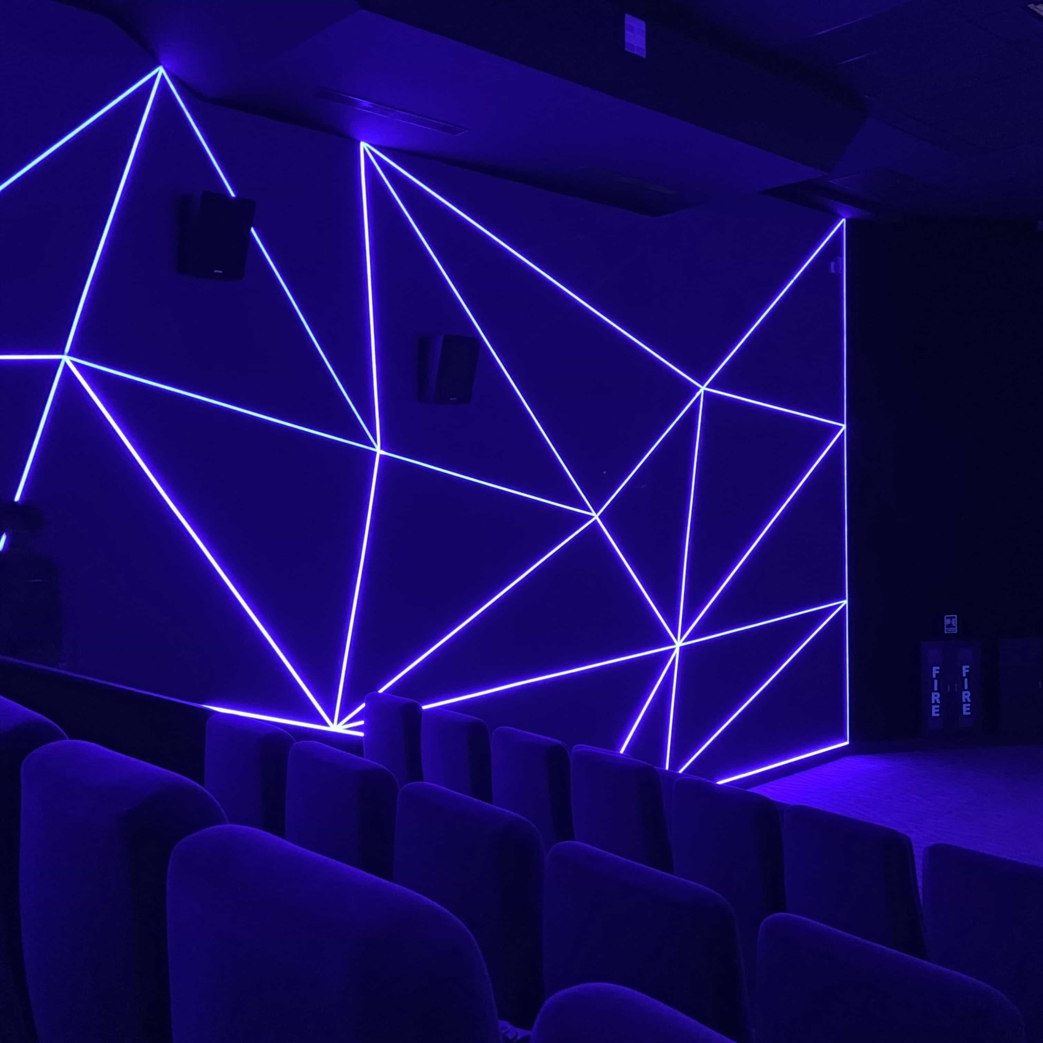 Lucendi LED decorazione luminosa 30 x 14 cm Neon plastica flessibile PVC Blu