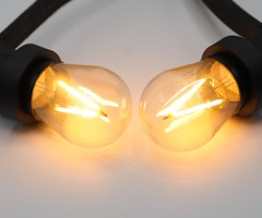 Lampadine a filamenti LED a luce bianca calda, dimmerabile - 3 watt