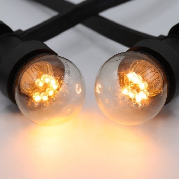 Set di catene luminose a punta con lampade con LED su bastoncini corti 