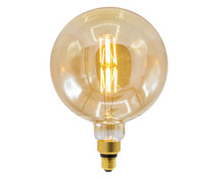 Lampada a filamento a due piani 10W XXXL, 2000K, vetro ambra Ø200 - dimmerabile