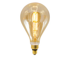 Lampada a filamento XXL a due piani 10W, 2000K, vetro ambra Ø160 - dimmerabile