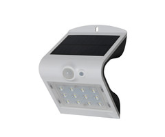 Lampada da parete solare Alien 1.5W con sensore - bianco