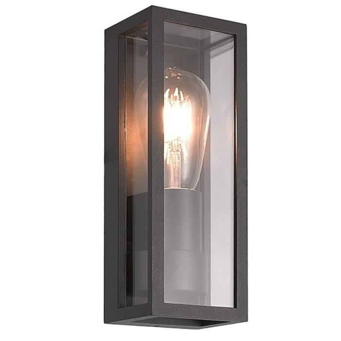 Lampada da parete industriale Valentina - nera