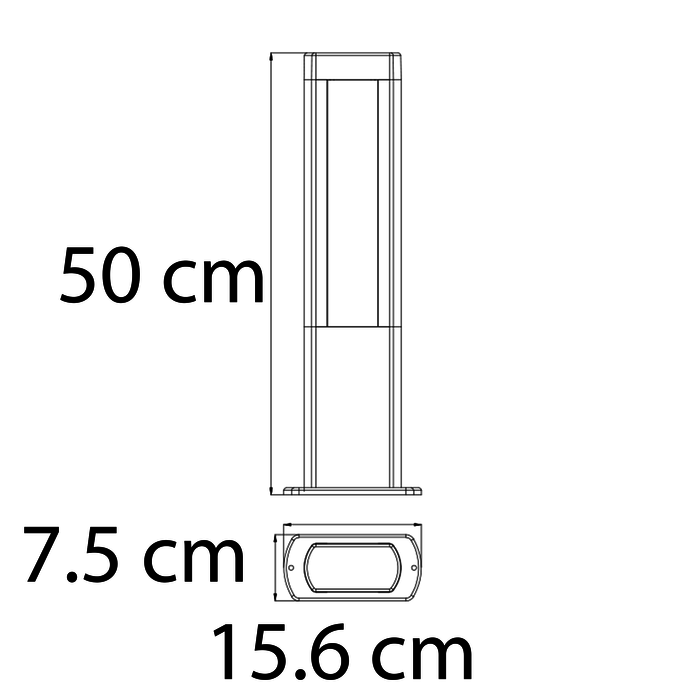 Lampada da terra industriale Stein - antracite