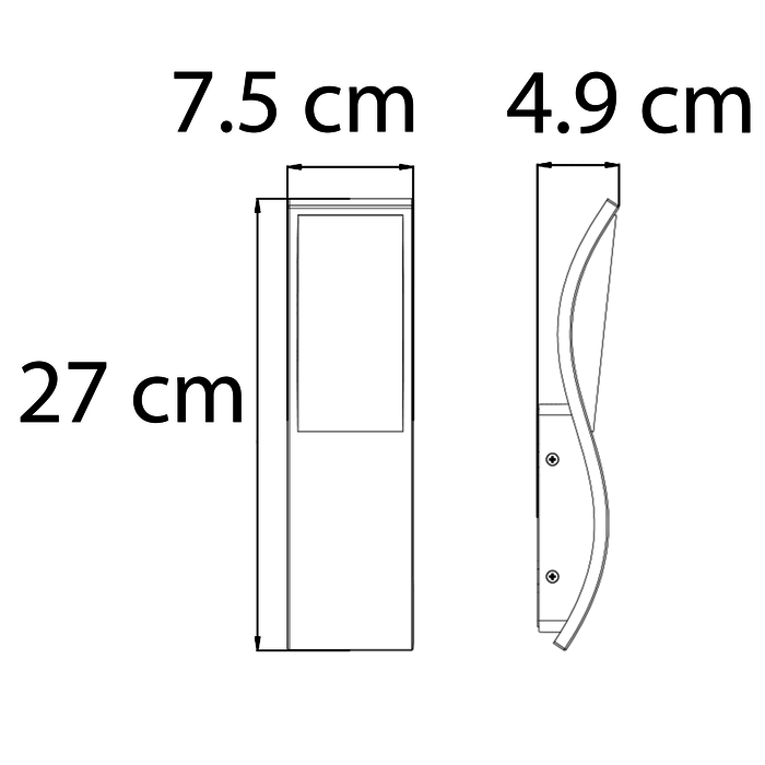 Lampada a muro di design Mica - antraciet