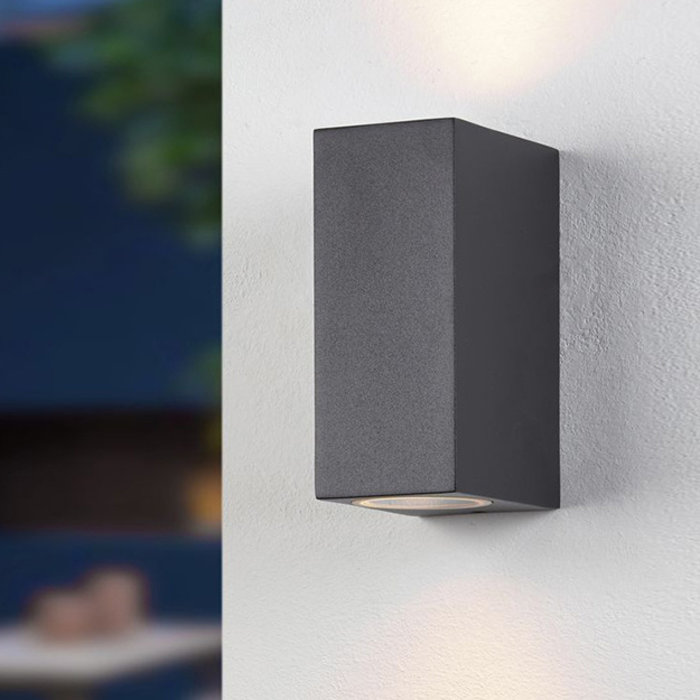 Lampada da parete moderna quadrata Dutchman - nero